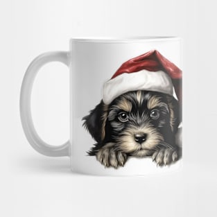 Christmas Peeking Puppy Mug